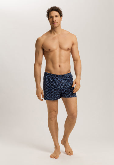 Cotton Sporty Cotton Boxers | Blue Diamonds 73506-3023